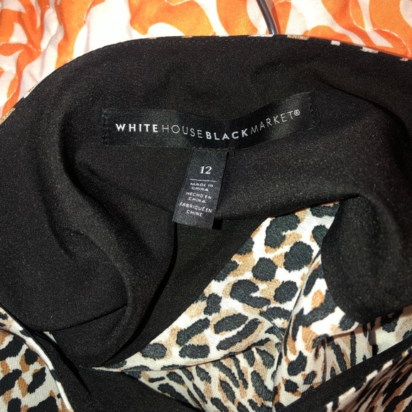 WHBM Leopard A-line skirt - Picture 5 of 7